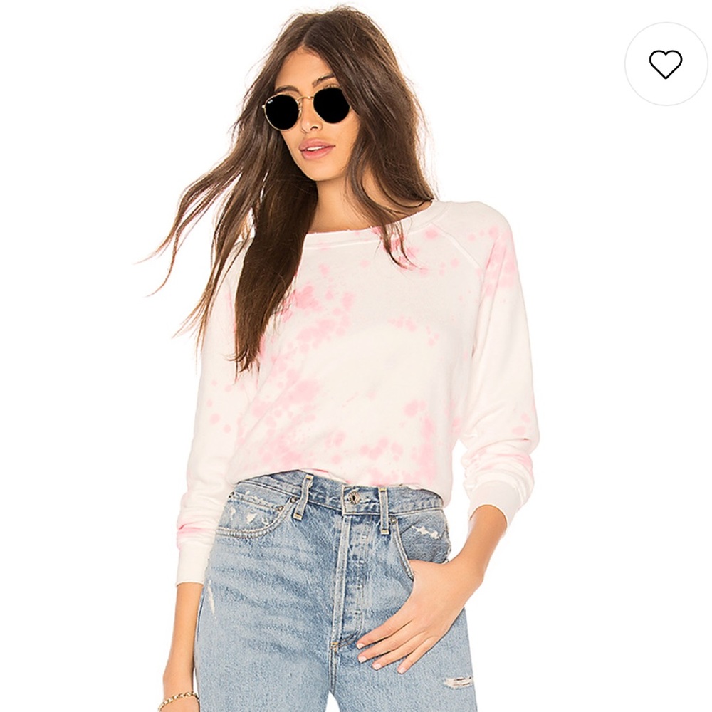 ✨SOLD✨NSF CAROLINA PINK TIE DIE PULLOVER , XS